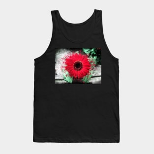 Red Daisy Tank Top